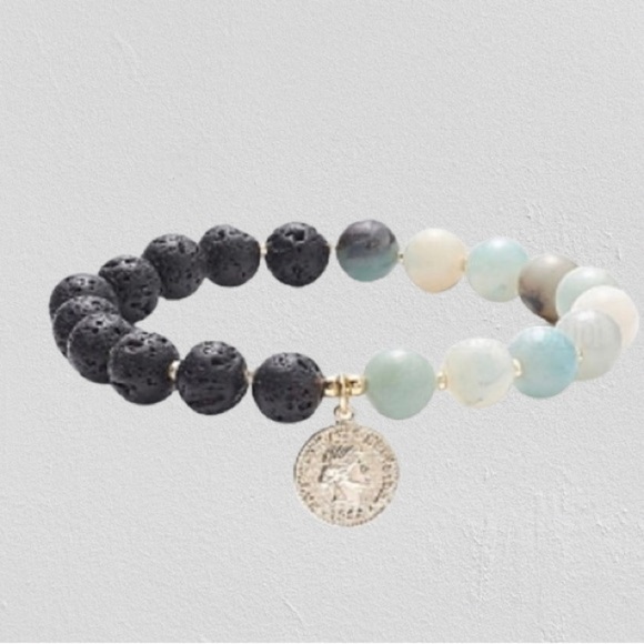 Hammered Coin Charm Bracelet